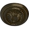 Ekena Millwork Saverne Ceiling Medallion, Hand-Painted Green Gold, 18 1/2"W x 13 1/2"H x 1 7/8"P CM18SAGGS - alternate 2
